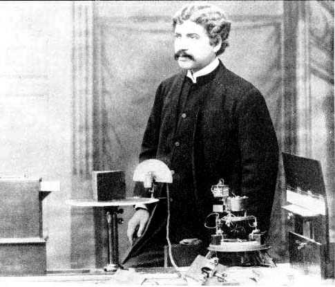 J.C. Bose at the Royal Institution, London, 1897.[3]